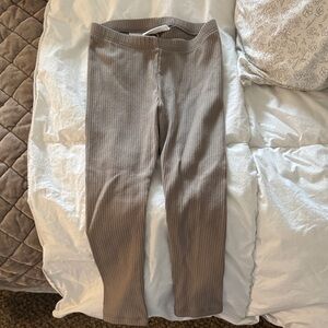 Cat & Jack Kids Tan Ribbed Leggings